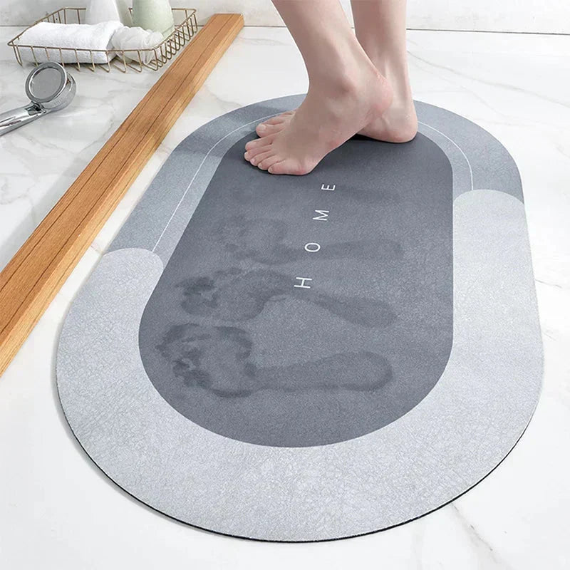 Quick-Dry Slip-Resistant Mat for Safe Bathrooms and Entrances