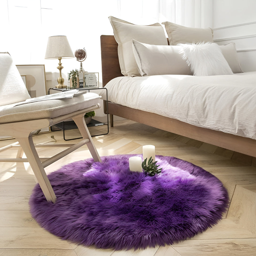 Raven Plush Area Rug - High-Density Velvet, Non-Slip