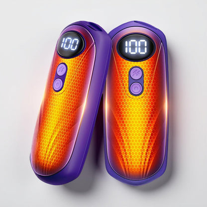 Chauffe-mains rechargeables | Ensemble de chaufferettes de poche à LED avec chaleur instantanée pour un confort optimal