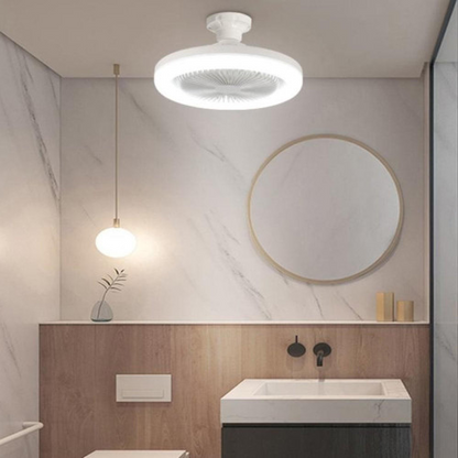 Compact Flush Mount Ceiling Fan with LED Lights | Space-Saving Design for Small Rooms
