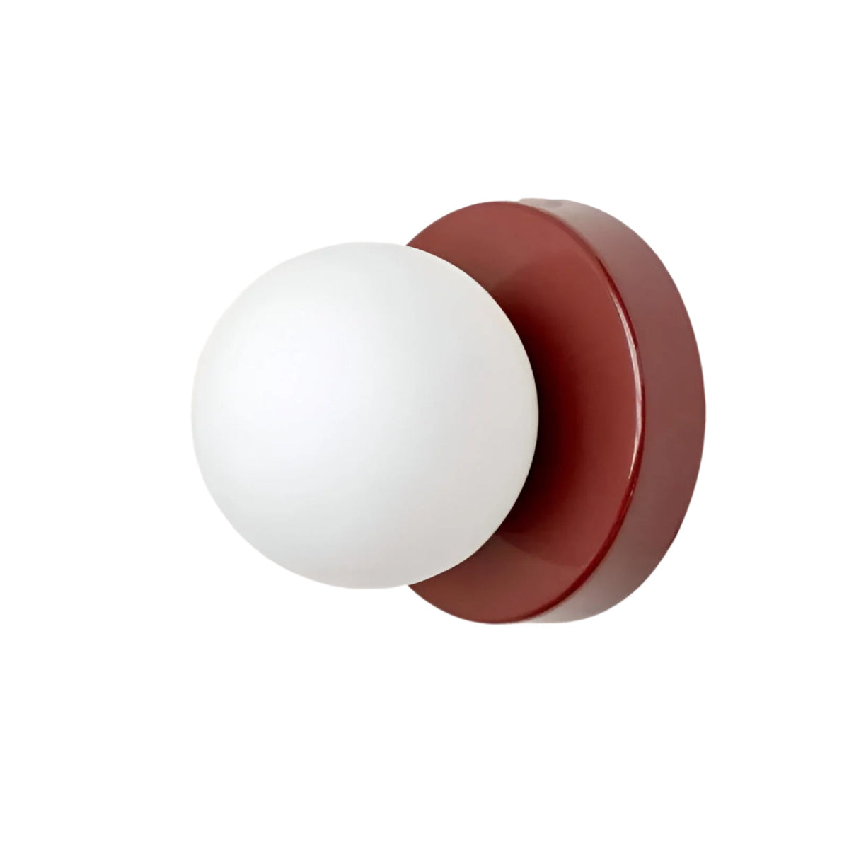 Compact Glass Sconce Light 3.9 in White Accent Fixture Bedside Hallway Nordic Minimalist G9 LED Downlight Indoor Mounted