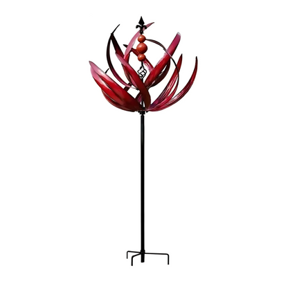 Rotating Metal Wind Spinner for Yard, Sun Reflector Garden Stake Outdoor Kinetic Art Sculpture Decor, Vibrant Spinning Patio Ornament