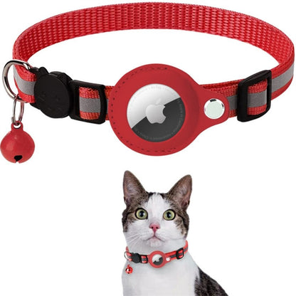 Breakaway Cat Collar with Bell, Reflective Cat Collar with Quick Release, Cat Collar with GPS Tracker for Outdoor Cats