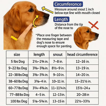 Reflective Dog Muzzle | Breathable Basket Muzzle for Dogs with Adjustable Strap | Enhanced Safety and Comfort