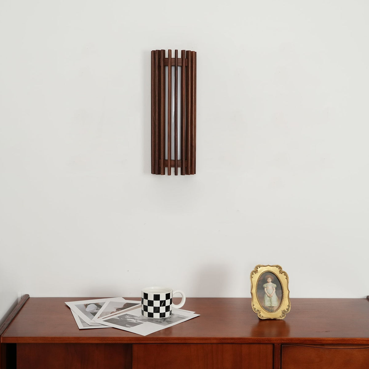 Hardwired Sconce with Wood Grain and Acrylic Shade – 10W LED for Bedrooms, Hallways & Living Areas