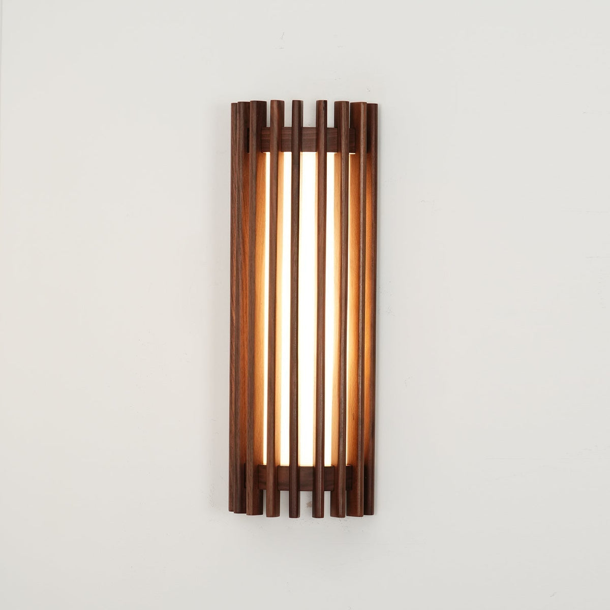 Hardwired Wood Wall Sconce with Acrylic Shade for Living Room, Bedroom & Dining Room – Modern Indoor Lighting Fixture