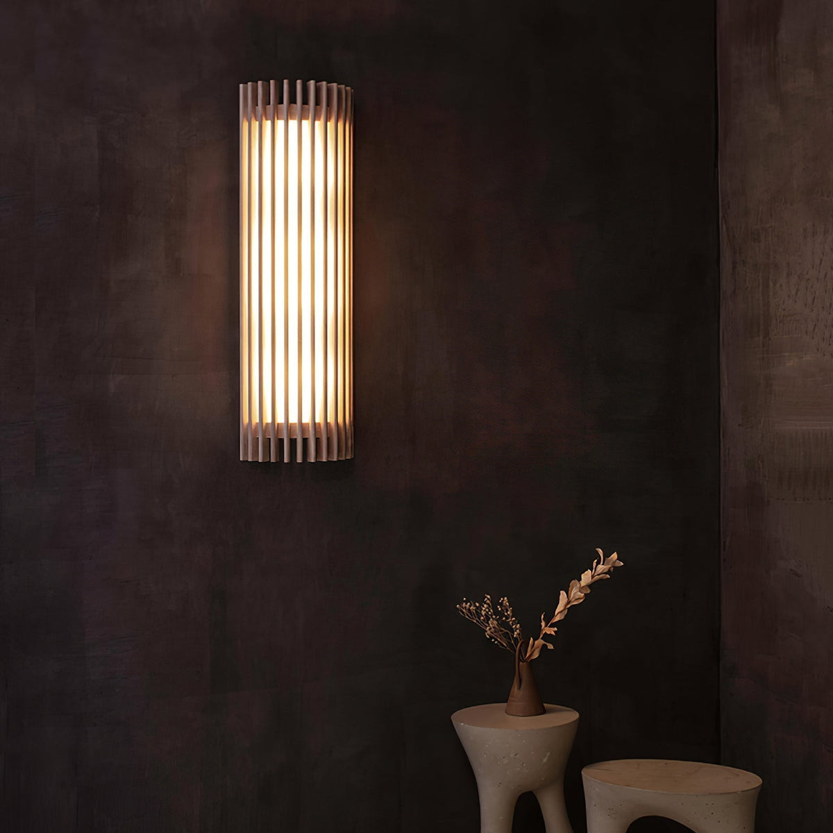 Hardwired Wood Wall Sconce with Acrylic Shade for Living Room, Bedroom & Dining Room – Modern Indoor Lighting Fixture
