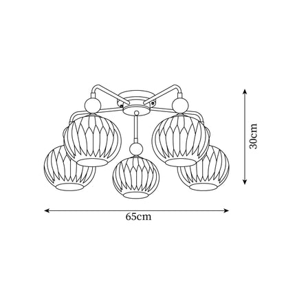 Multi-Head Glass Pendant Light Green Pumpkin Shade for Dining Room Living Space Kitchen Island Overhead Fixture Dimmable E26 Modern Chandeli