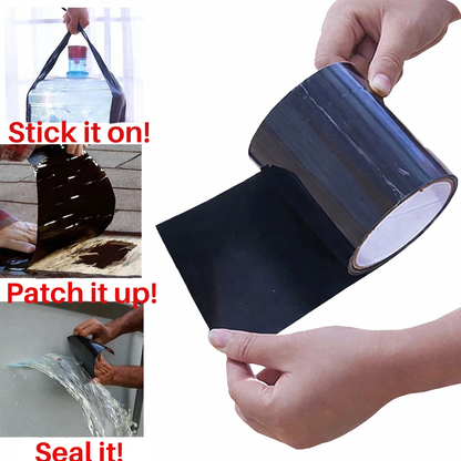 Waterproof Repair Tape for Leaks & Cracks | Self-Adhesive Patch for Pipes, Roofs, Gutters | Heavy-Duty Seal for Plastic, Metal, Wood