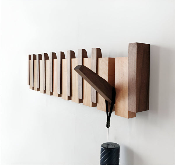 KEYNEST – Wall Mounted Coat Rack Folding Hook Organizer