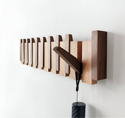 KEYNEST – Wall Mounted Coat Rack Folding Hook Organizer