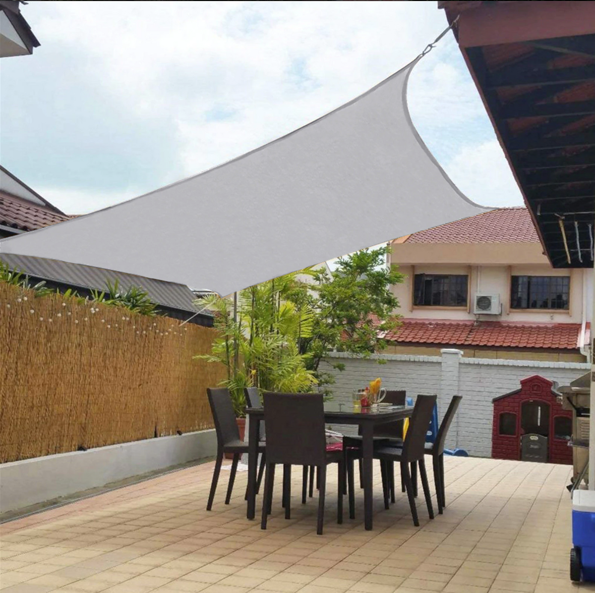 Waterproof Sun Shade Sail Triangle Rectangle Square UV Protection Outdoor Patio Deck Canopy for Backyard Garden Pergola Pool Camping