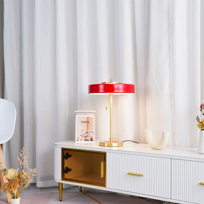 Bedside Reading Lamp with Metal Shade & Acrylic Diffuser for Desk Nightstand Lighting Office Bedroom Study Room Decor Pull Chain Switch Warm