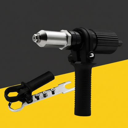 Kit d'outils de rivetage | Adaptateur pour perceuse électrique avec buses interchangeables | Solution de fixation polyvalente pour les réparations domestiques