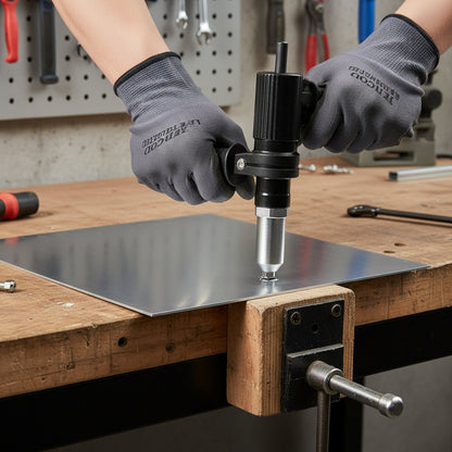 Kit d'outils de rivetage | Adaptateur pour perceuse électrique avec buses interchangeables | Solution de fixation polyvalente pour les réparations domestiques