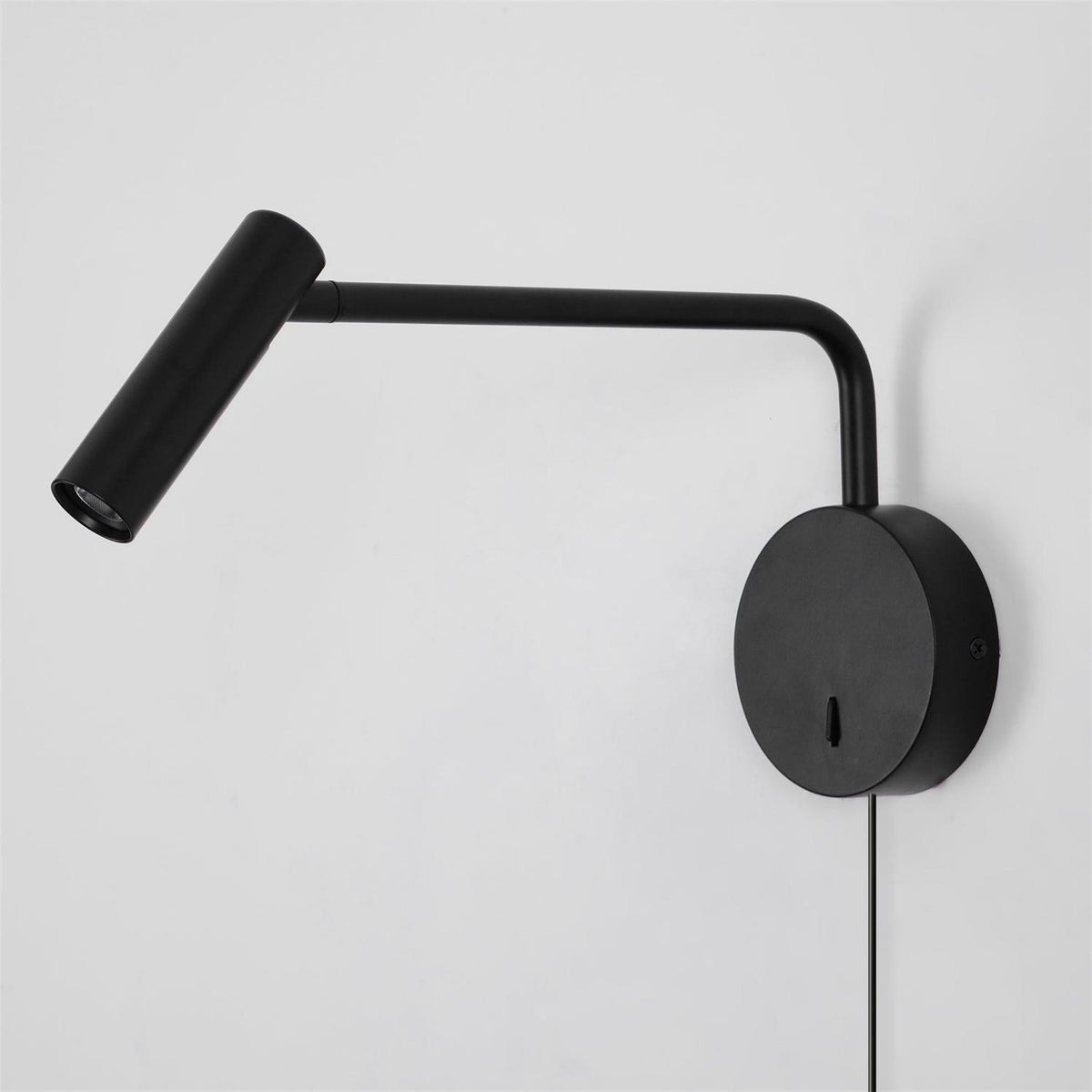 Pivoting Arm LED Reading Light Metal Wall Sconce Bedside Task Lamp Modern 9.4 in Contemporary Fixture for Bedroom Hallway US Adjustable