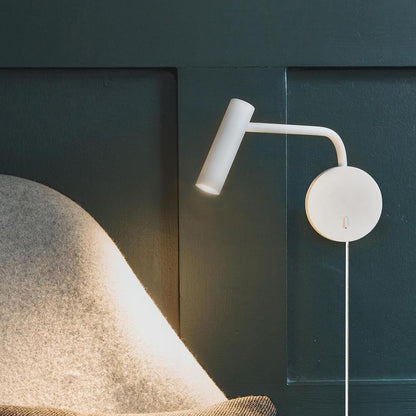 Pivoting Arm LED Reading Light Metal Wall Sconce Bedside Task Lamp Modern 9.4 in Contemporary Fixture for Bedroom Hallway US Adjustable