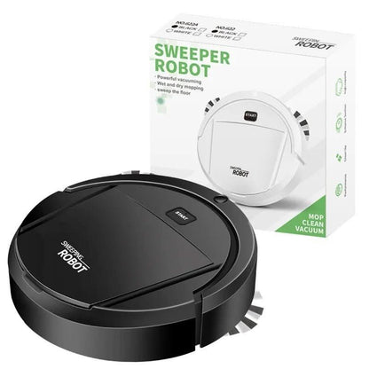Automatic Robotic Floor Vacuum with Obstacle Detection for Hardwood & Low-Pile Rugs up to 1940 sq ft Pet Hair Black