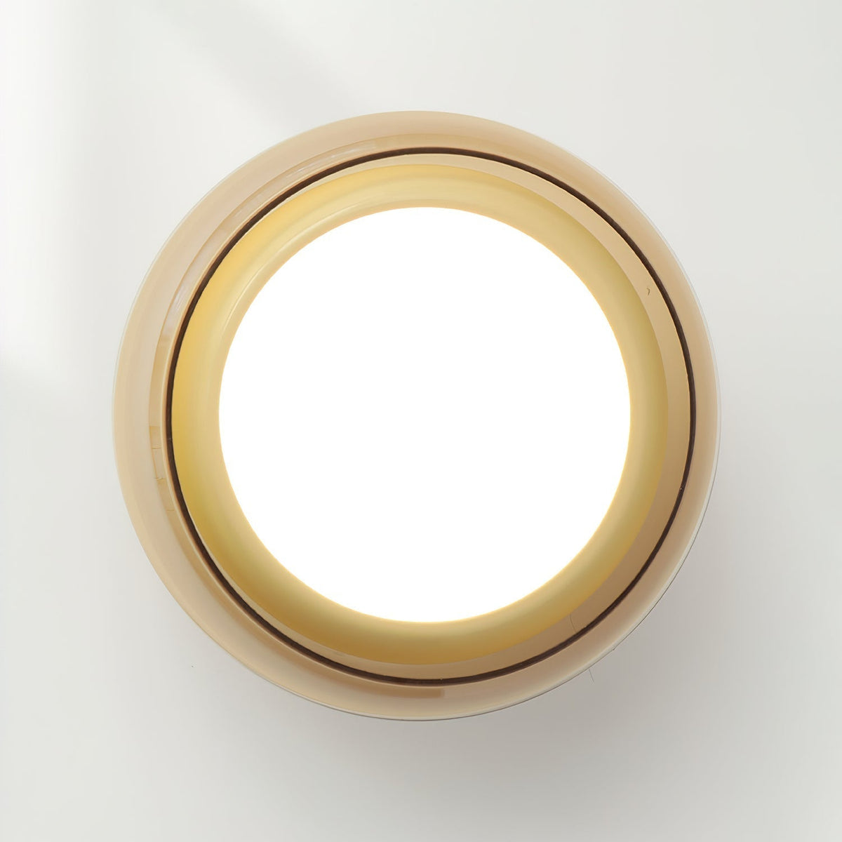 Plafonnier encastré en verre avec sélection tricolore pour espaces jusqu'à 30 m², luminaire d'intérieur ambre cerise pour chambre, salon et salle à manger