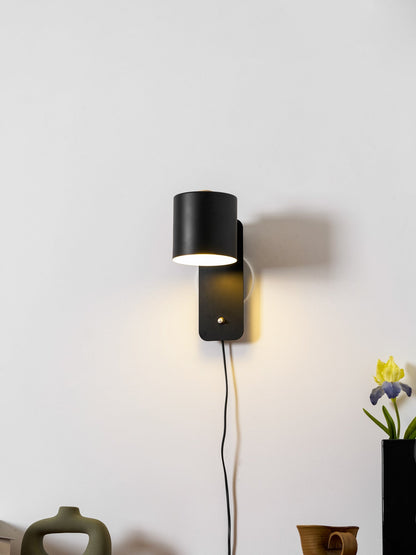 Adjustable Metal Wall Sconce with 350° Swivel Head for Bedroom Reading Nook Living Room Hallway Ambient Task Lighting E26 Socket 5 in Dia 12