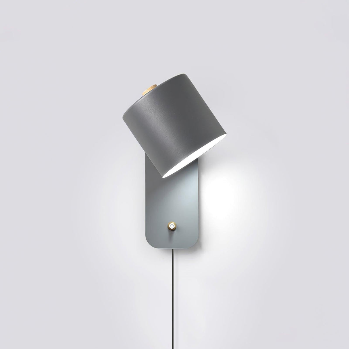 Adjustable Metal Wall Sconce with 350° Swivel Head for Bedroom Reading Nook Living Room Hallway Ambient Task Lighting E26 Socket 5 in Dia 12