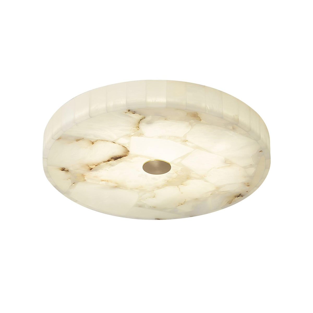 Plafonnier LED encastré rond en albâtre, profil de 5 cm, blanc doré, température de couleur réglable pour chambre, couloir, entrée, moderne, profil bas