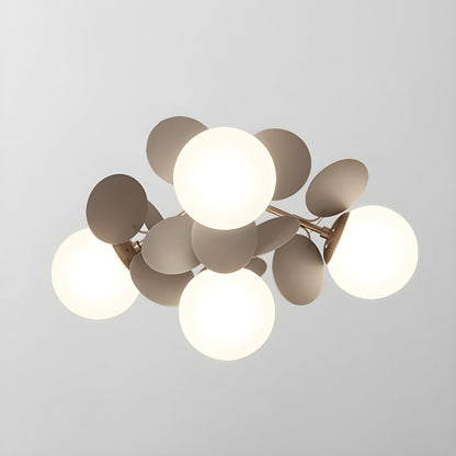 Flush-Mount Pastel Ceiling Light 10 in Diameter Metal & Acrylic for Kids Room Bedroom Office Home Nursery Small Space Overhead Lighting