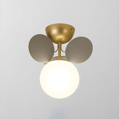 Plafonnier multi-globes avec abat-jours sphériques pastel – Luminaire LED coloré et moderne pour chambre d'enfant, salle de jeux et espace contemporain