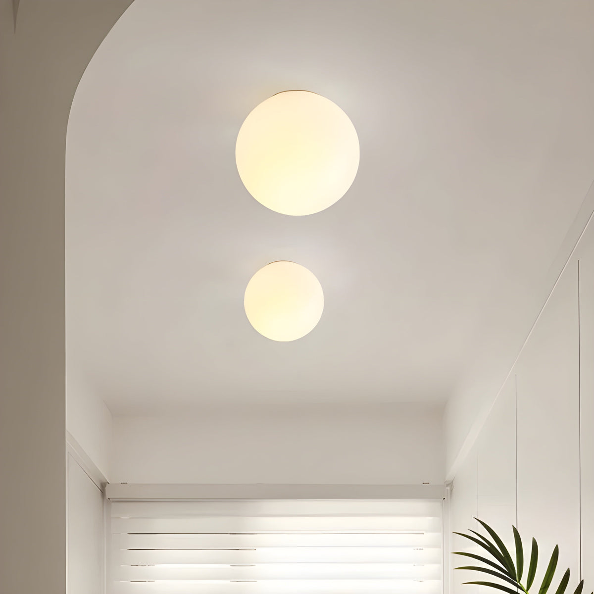Frosted Globe Sconce E27 Metal Frame for Bedroom Hallway Living Room Modern Minimalist Japandi Scandinavian Style Ambient Lighting