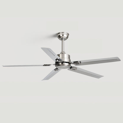 52-Inch Industrial Ceiling Fan with Metal Blades for Living Room & Bedroom | Modern 3-Speed Fan for Home Cooling