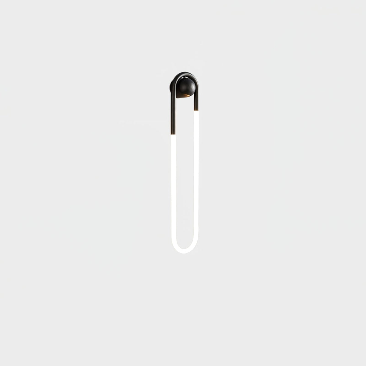 Sculptural Loop Sconce 9W Integrated LED Brass or Black Finish Dimmable Hardwired Fixture for Bedroom Hallway Living Room Contemporary Minim