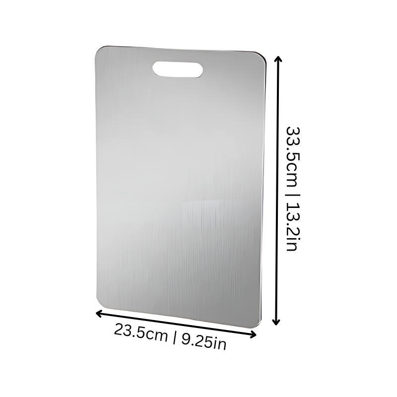 Stainless Steel Cutting Board – Antimicrobial Kitchen Prep Surface, Dishwasher Safe, Oven Safe & Warp Resistant for Chopping & Slicing