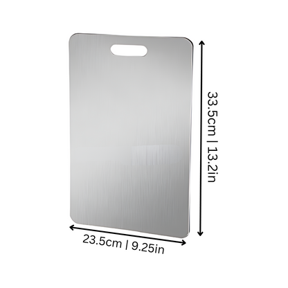 Stainless Steel Cutting Board – Antimicrobial Kitchen Prep Surface, Dishwasher Safe, Oven Safe & Warp Resistant for Chopping & Slicing