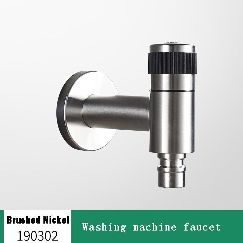 Wall-Mount Outdoor Garden Faucet | Cold Water Hose Spigot with Brass Valve & Stainless Steel Body for Yard, Patio & Balcony