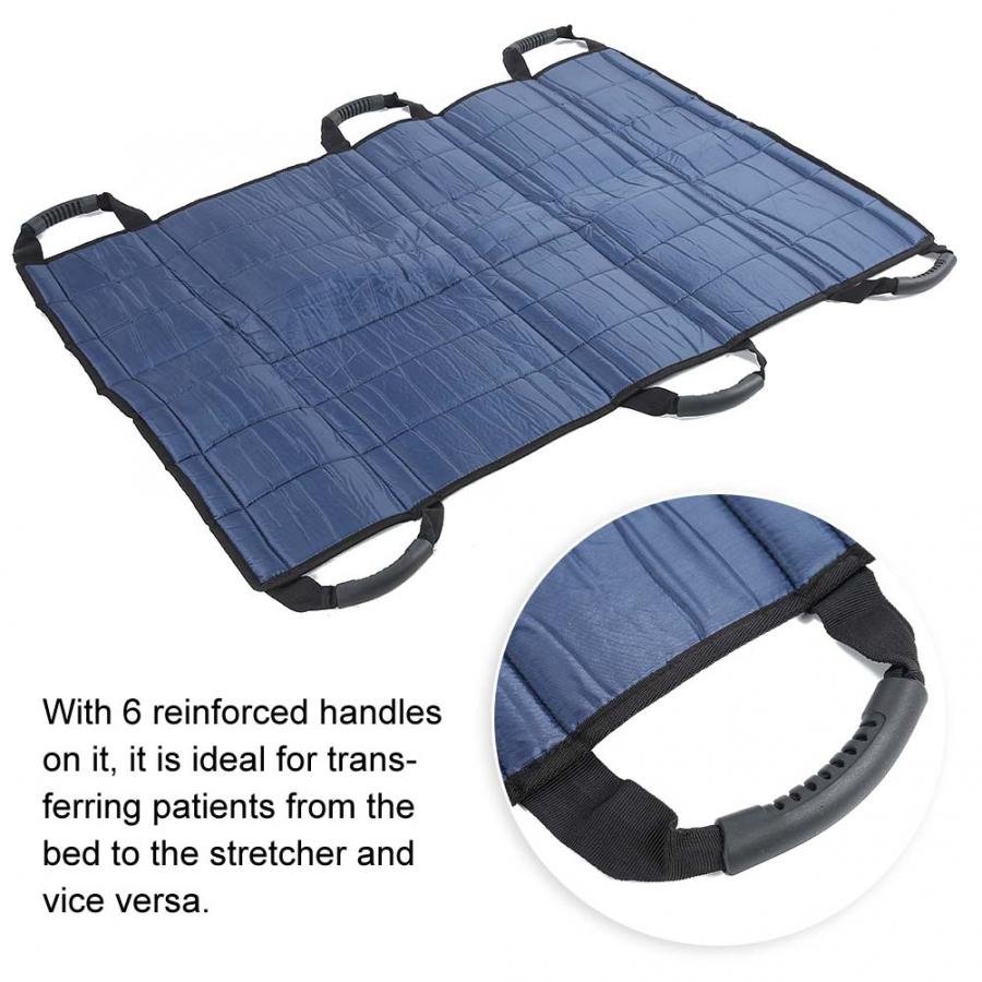 Cushioned Mobility Aid for Bedroom Repositioning & Caregiver Assistance with Secure Grip Handles | Senior Transfer Helper for In-Bed Movemen