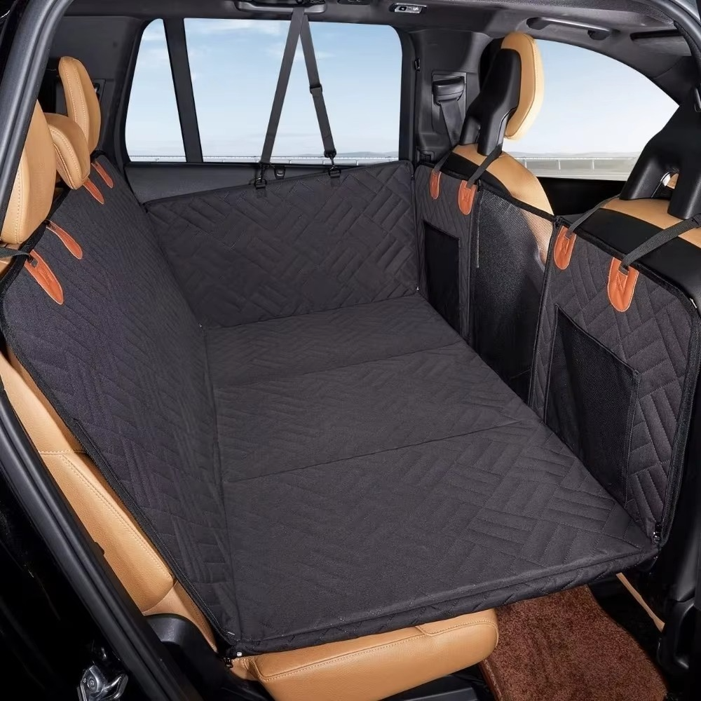 Solutions de voyage pour animaux | Housse de siège auto imperméable avec extension de banquette arrière | Protection durable pour des trajets confortables