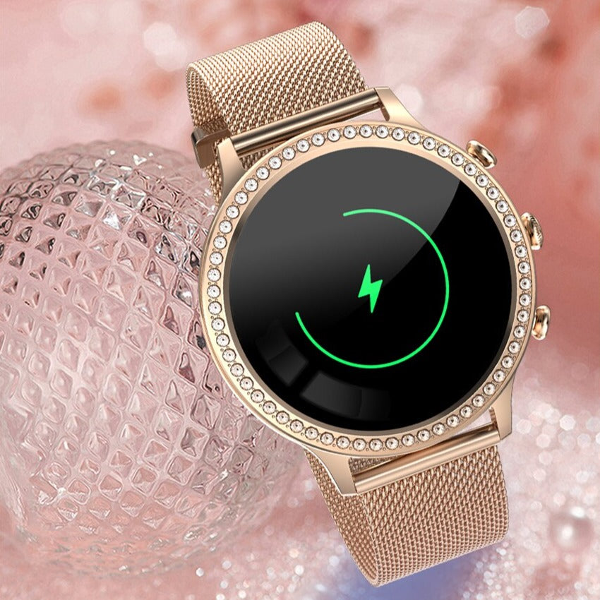 Montre connectée de suivi de santé avec moniteur de fréquence cardiaque, tension artérielle et analyse du sommeil pour la forme et le bien-être au quotidien