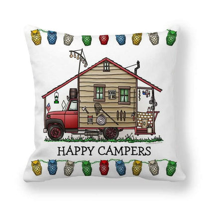 CAMPERLIVA – Housse de coussin de camping hibou pour une décoration extérieure douillette