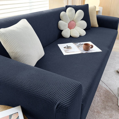 Housse de canapé pour causeuse et canapé, housse de canapé extensible pour animaux et chiens avec prise antidérapante pour 1 à 4 places