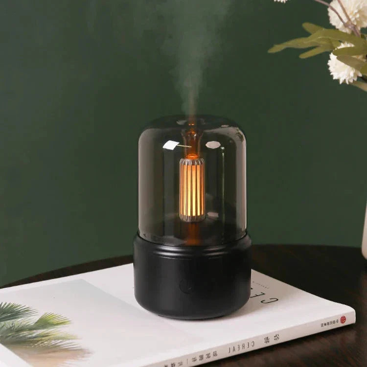 Ultrasonic Aroma Diffuser with Soft Glow Night Light 6 Inches USB Rechargeable Humidifier for Bedroom Nursery Essential Oils Relaxation Slee