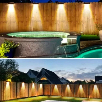 Outdoor Garden Pathway Lights Solar Powered 2-Pack with Dusk-to-Dawn Sensor Waterproof IP44 Dimmable LED Landscape Accent Lighting for Patio