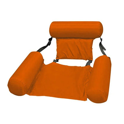 Inflatable Pool Lounger with Backrest – Floating Water Chair for Pool, Lake & Beach