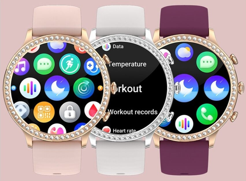 Montre connectée de suivi de santé avec moniteur de fréquence cardiaque, tension artérielle et analyse du sommeil pour la forme et le bien-être au quotidien