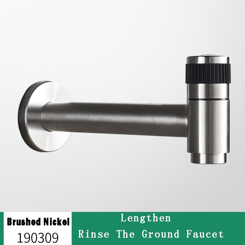 Wall-Mount Outdoor Garden Faucet | Cold Water Hose Spigot with Brass Valve & Stainless Steel Body for Yard, Patio & Balcony