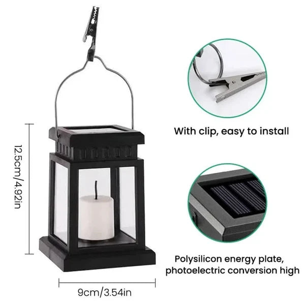 CANDLELIVA – Solar Candle Lantern for Cozy Outdoor Ambience