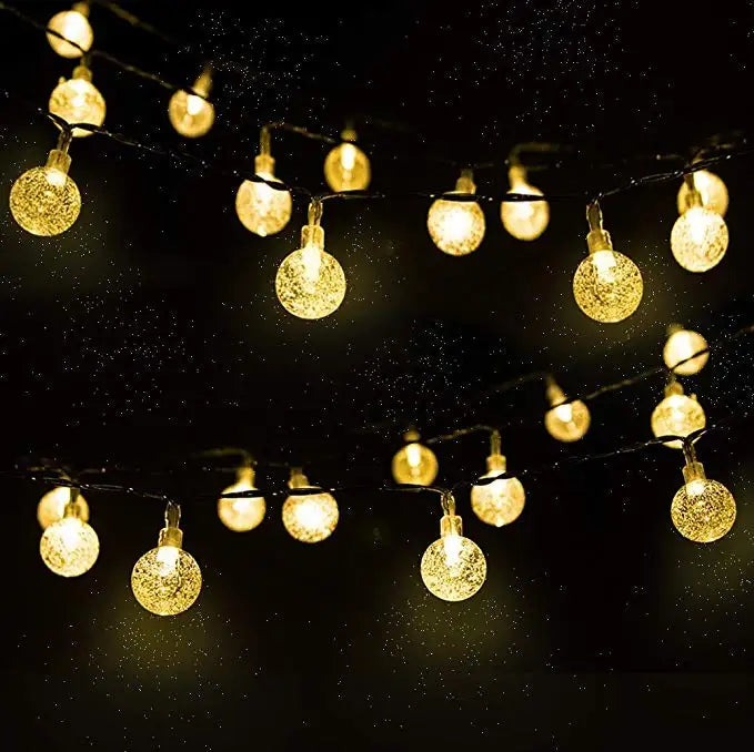 Solar-Powered Fairy Lights 30 Feet Automatic Dusk Sensor Waterproof LED Garden Décor for Patio Yard Pathway Landscaping Outdoor Illumination