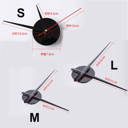 Large Wall Clocks for Living Room, Modern Wall Clock Acrylic Mirror Finish, Oversized Wall Clock Decor for Bedroom