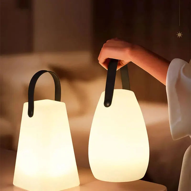 Rechargeable LED Outdoor Lantern with Remote Control, 8 Color Modes & Dimmable Light for Patio, Garden, Deck