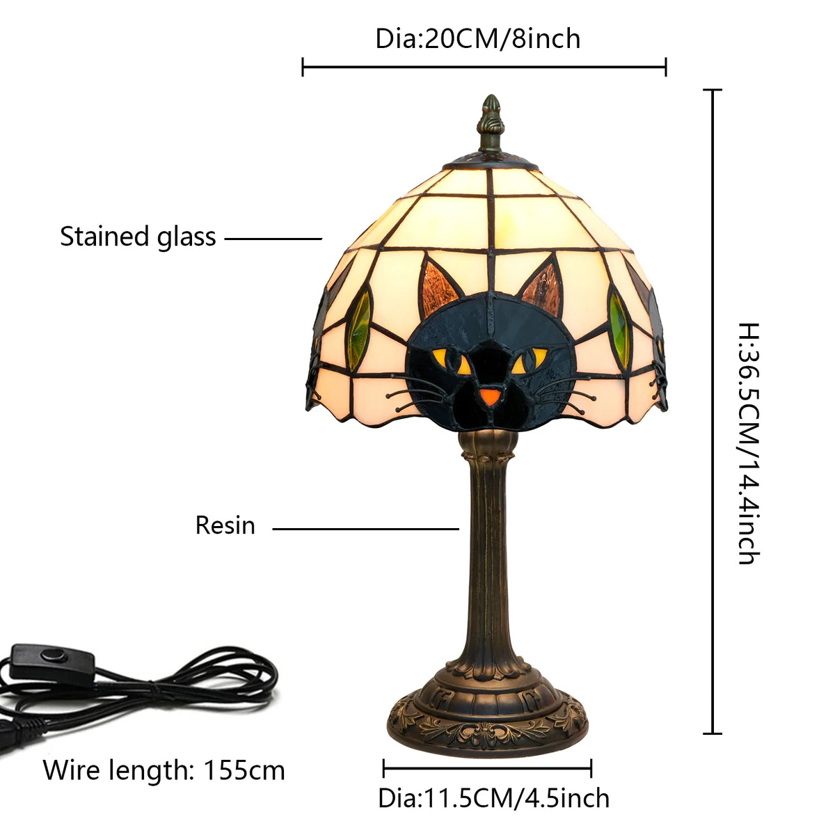 MystiCat™ Tiffany Lamp