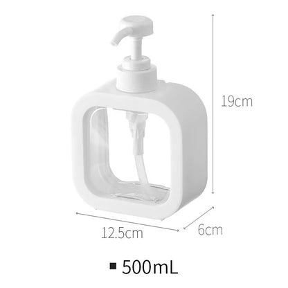 Countertop Liquid Soap Pump Dispenser with Press Mechanism for Bathroom Vanity, Kitchen Sink & Shower | Modern Minimalist Scandinavian Desig